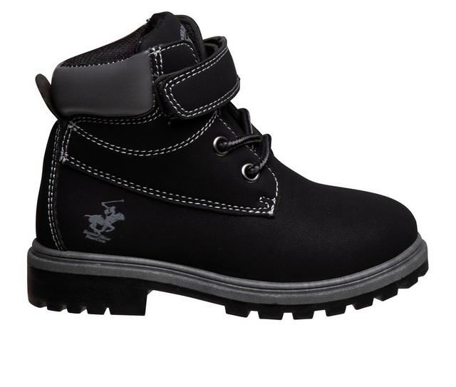 Boys' Beverly Hills Polo Club Toddler & Little Kid Madrid Boots in Black color