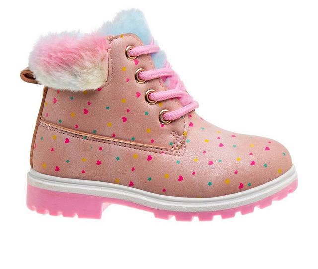 Girls' Beverly Hills Polo Club Toddler & Little Kid Georgia Boots in Pink Multi color
