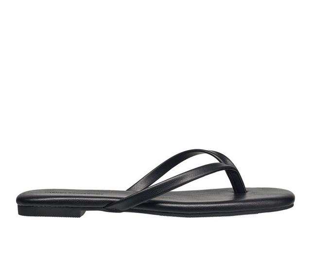 Women's French Connection Morgan Flip-Flops in Black color
