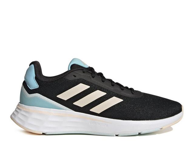 Women's Adidas Start Your Run Sneakers in Black/Org/Blue color