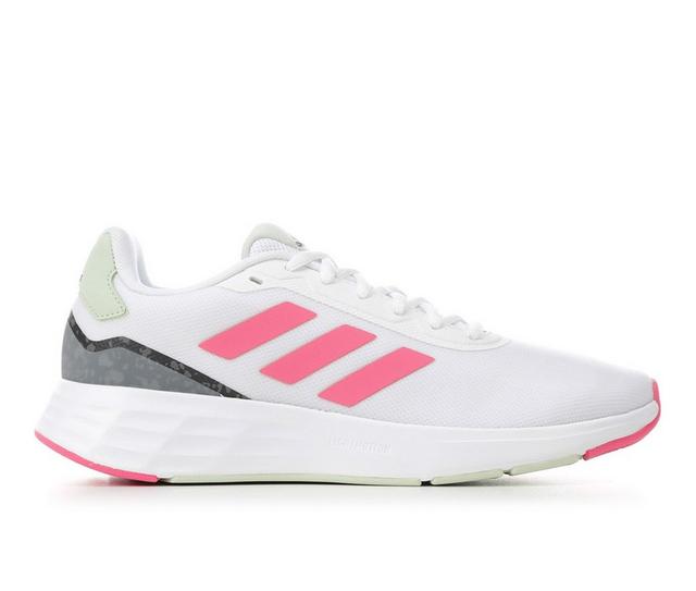 Women's Adidas Start Your Run Sneakers in White/Pink color