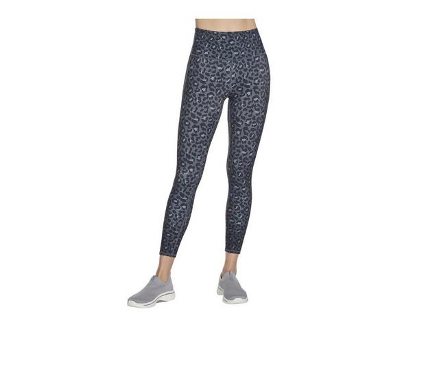 Skechers Go Apparel GO WALK Midnight Leopard 7/8 High-Waisted Leggings in Midnight Leprd color