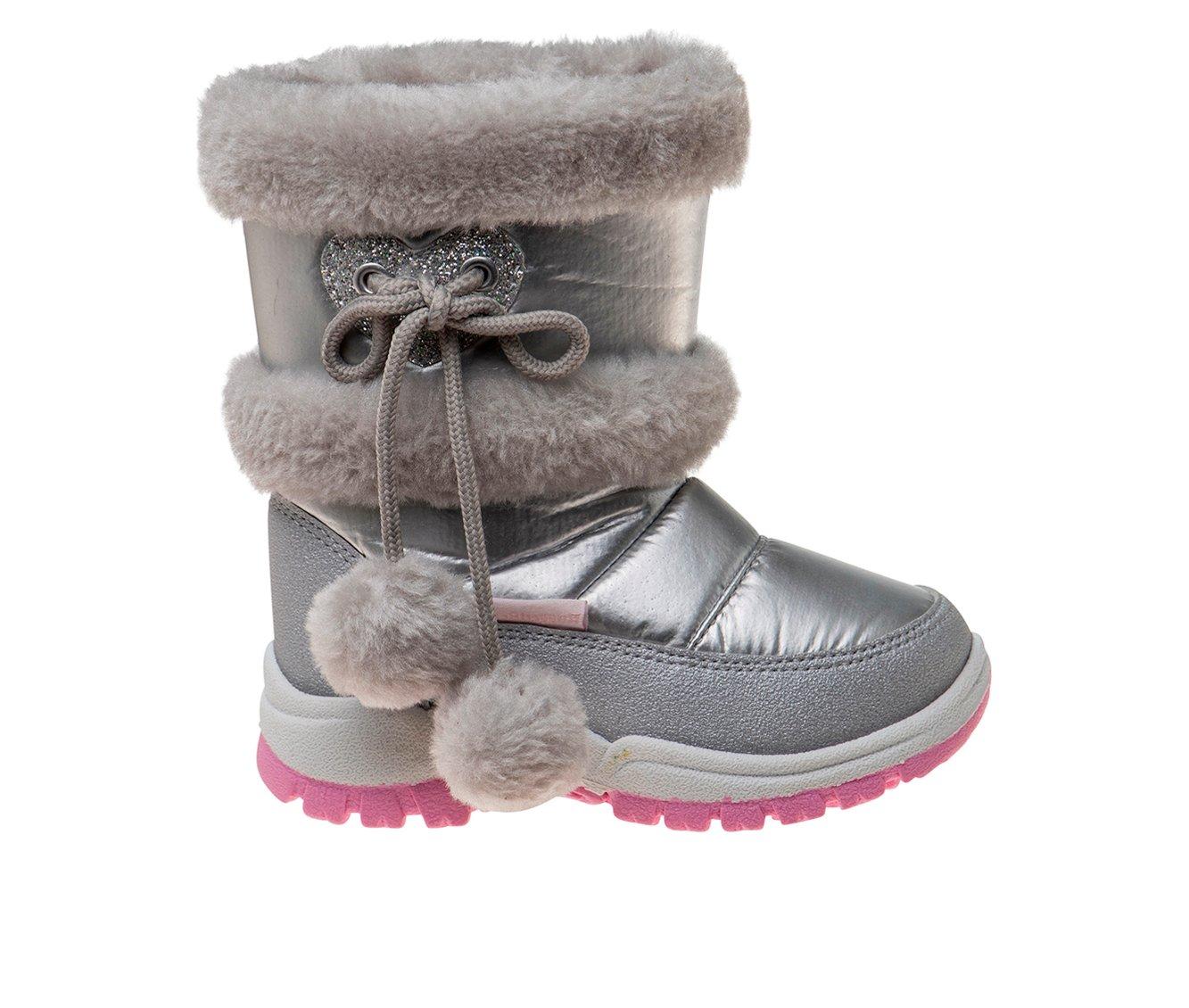 Girls' Rugged Bear Toddler & Little Kid Cozy Bear Snow Boots