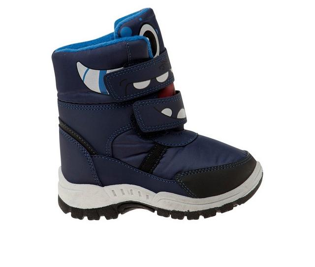Boys' Rugged Bear Toddler & Little Kid Charismatic Monster Snow Boots in Navy color