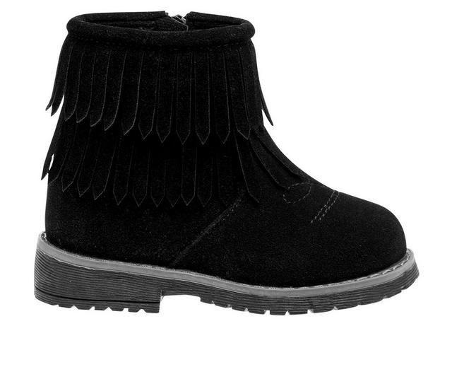 Girls' Rugged Bear Toddler & LIttle Kid Harper Boots in Black color