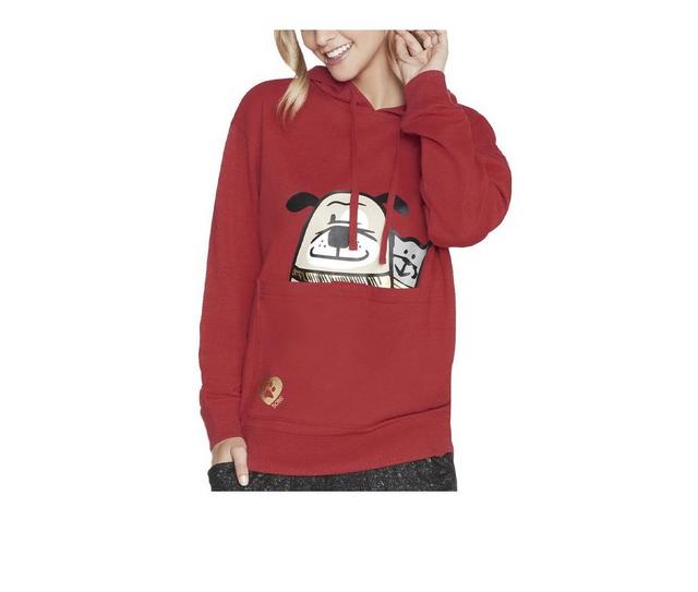 Bobs Apparel Doggy Pouch Pullover Hoodie in Red color