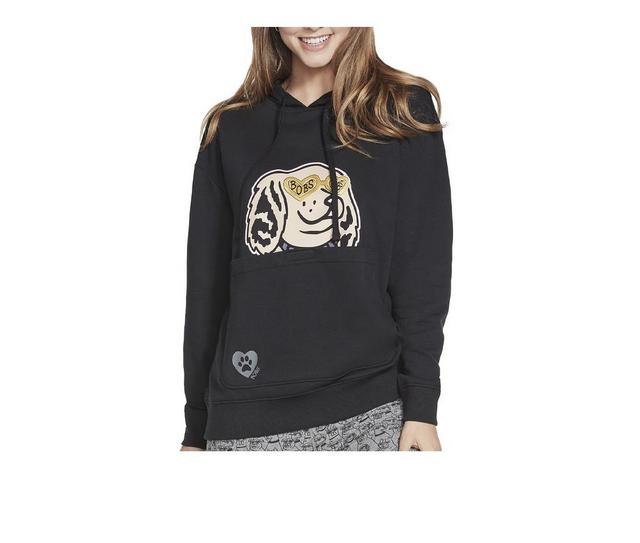 Bobs Apparel Classy Lassie Pullover Hoodie in Black color