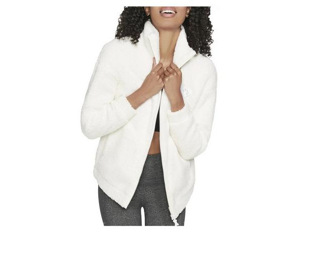 Bobs Apparel Snuggles Front Zip Jacket in Off White color