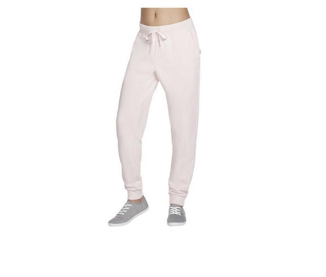 Bobs Apparel French Terry Jogger Pants in Chalk Pink color
