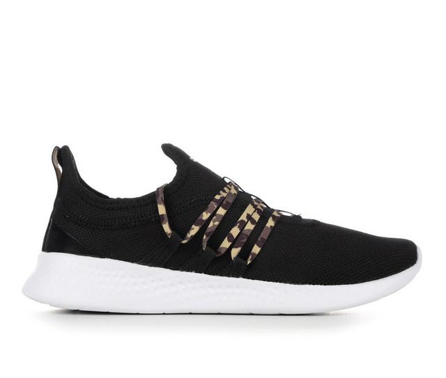 Women's Adidas Puremotion Adapt 2.0 Slip-On Sneakers in Black/Leopard color