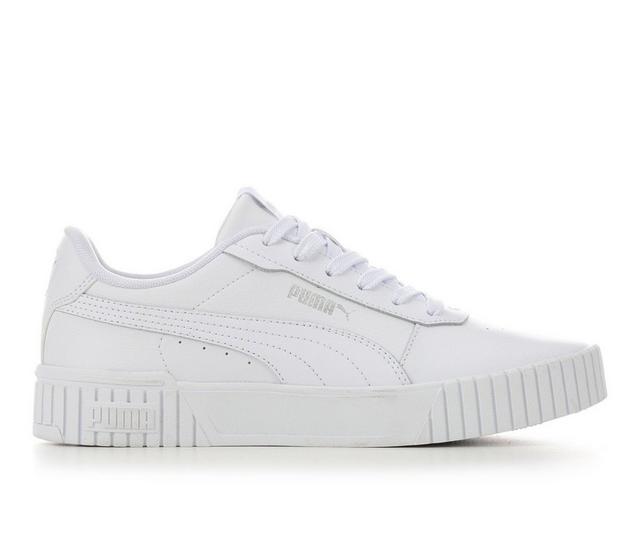 Women's Puma Carina 2.0 Sneakers in White/White color