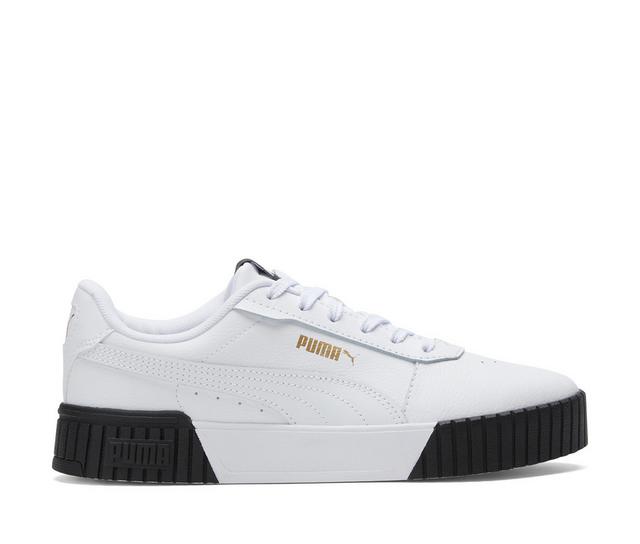 Women's Puma Carina 2.0 Sneakers in Wht/Gold/Black color