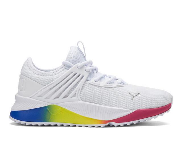 Women's Puma Pacer Future Fluo Sneakers in White/Lime color