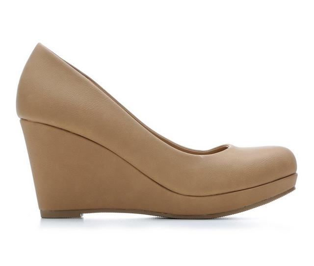 Women's Y-Not Thomas Wedges in Dk Sand Nub color