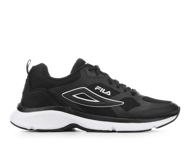 Men's Fila Memory Skyrainer Running Shoes in Black/White color