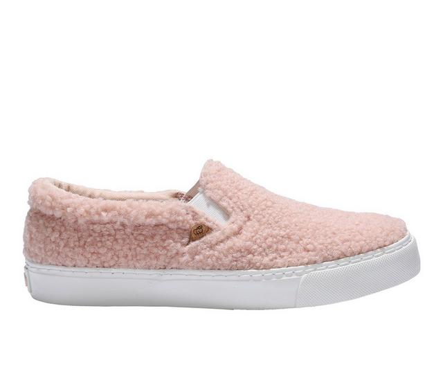 Women's Lamo Footwear Piper Slip-On Shoes in Pink Wool color
