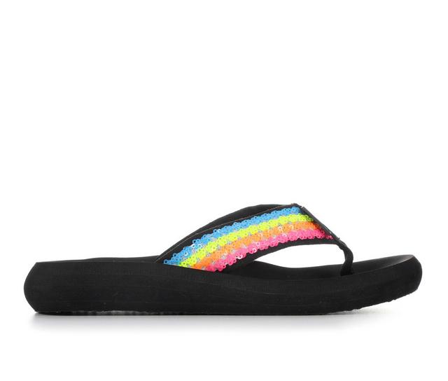 Women's Rocket Dog Spotlight Flip-Flops in Neon Multi color