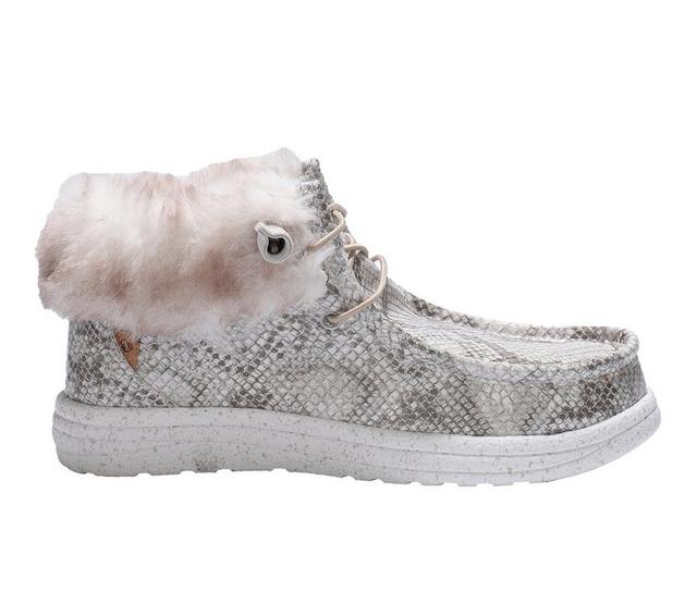 Women's Lamo Footwear Cassidy Casual Winter Shoes in Dove Snake color