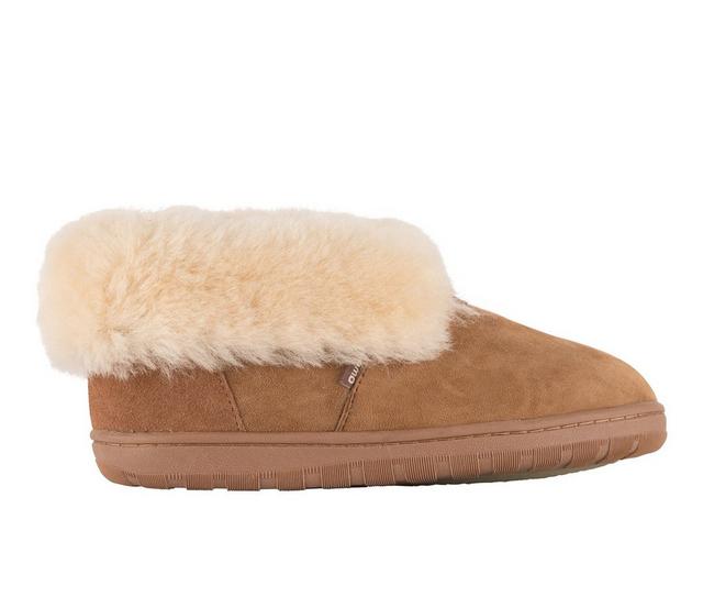 Lamo Footwear Women's Doubleface Sheepskin Winter Booties in Chestnut color