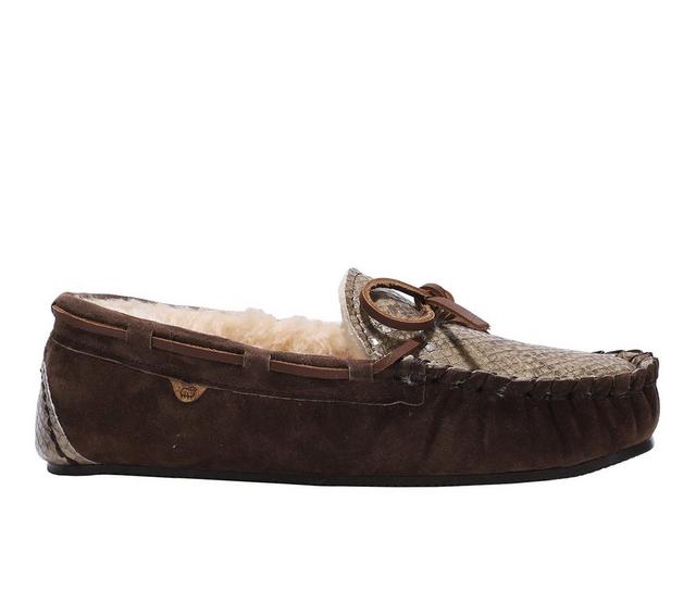 Lamo Footwear Britain Moc II Moccasins in Brown Snake color