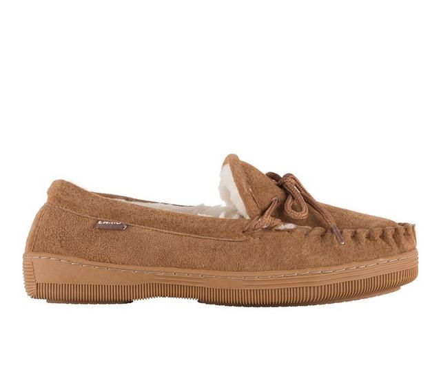 Lamo Footwear Women's Moccasin Slippers in Chestnut color