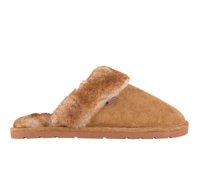 Lamo Footwear Women's Scuff Slippers in Chestnut color