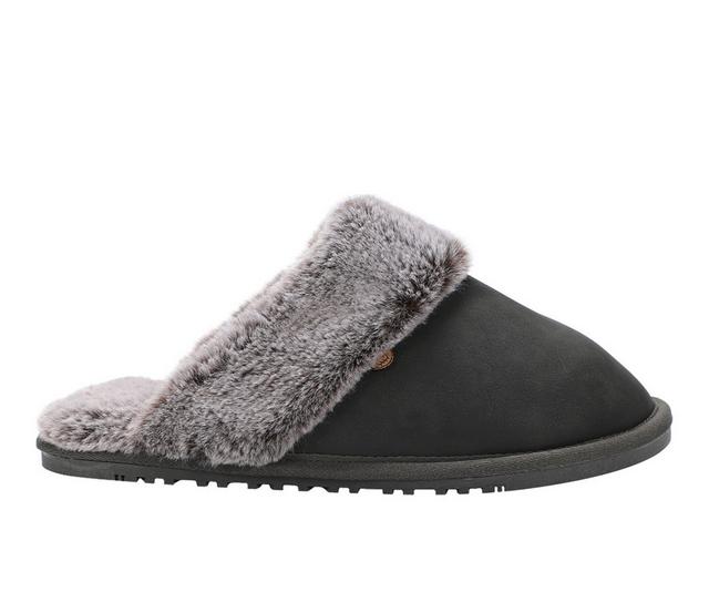 Lamo Footwear Women's Scuff Slippers in Waxed Charcoal color