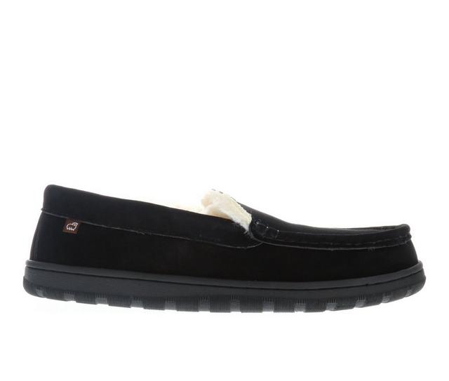 Lamo Footwear Harrison Moccasin Slippers in Black color