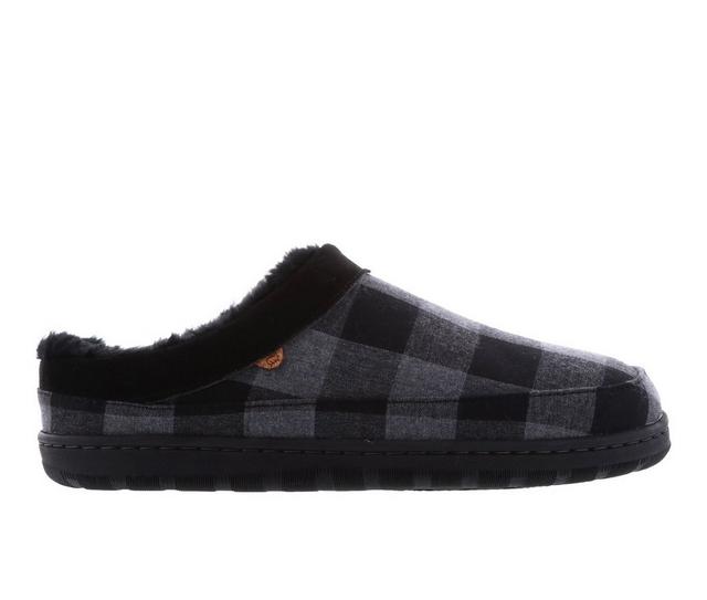Lamo Footwear Julian Clog II Slippers in Charcoal Plaid color