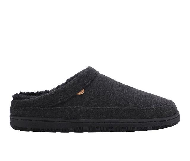 Lamo Footwear Men's Julian Wool Clog Slippers in Black color