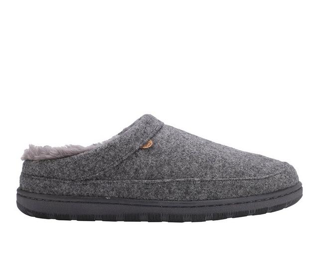 Lamo Footwear Men's Julian Wool Clog Slippers in Grey color