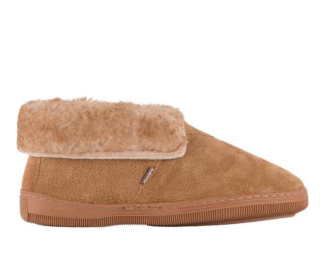 Lamo Footwear Men's Bootie Slippers in Chestnut color