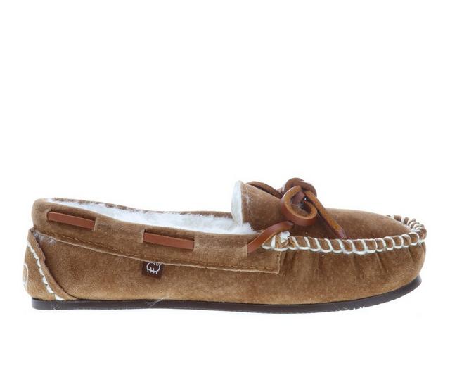 Lamo Footwear Little Kid & Big Kid Britain Moccasins in Chestnut color