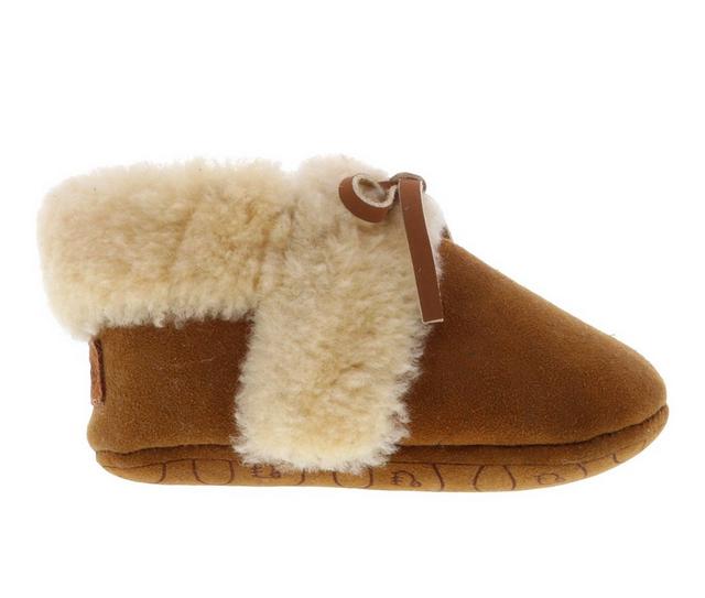 Lamo Footwear Infant Baby Slippers in Chestnut color