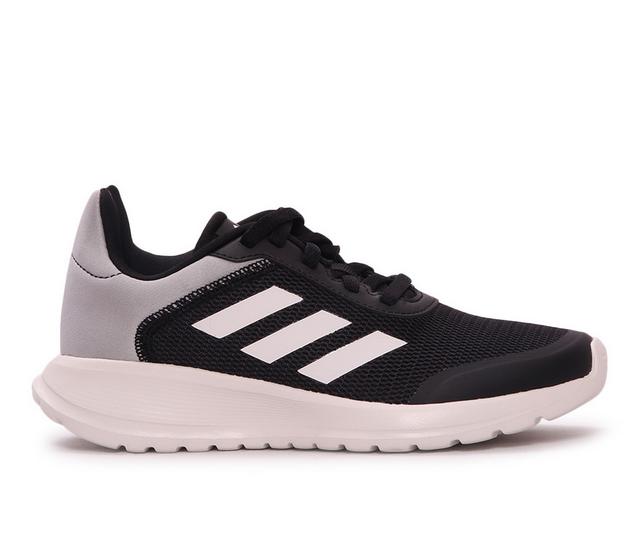 Boys' Adidas Little Kid & Big Kid Tensaur Run 2.0 Running Shoes in Blk/Wht/Grey color