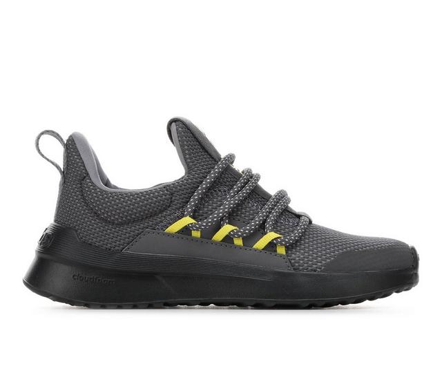 Boys' Adidas Little Kid & Big Kid Lite Racer Adapt 5.0 Sustainable Running Shoes in Gry/Carbon/Ylw color