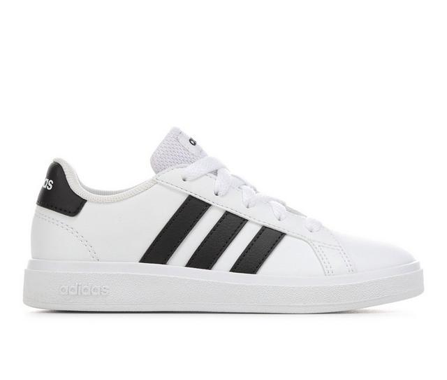 Kids' Adidas Little Kid & Big Kid Grand Court 2.0 Sneakers in White/Black color