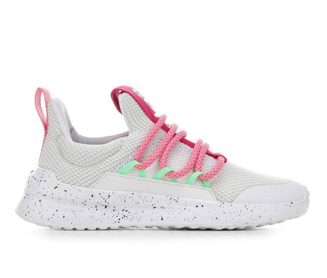Girls' Adidas Little Kid & Big Kid Lite Racer Adapt 5.0 Sustainable Running Shoes in Pink/Bliss/Grey color
