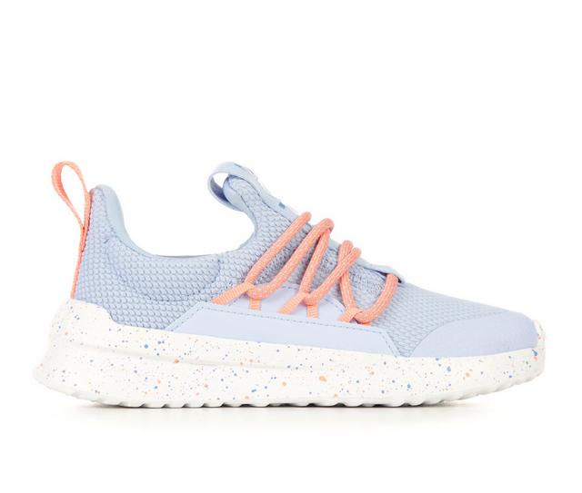 Girls' Adidas Little Kid & Big Kid Lite Racer Adapt 5.0 Sustainable Running Shoes in Blue/Speck/Pink color