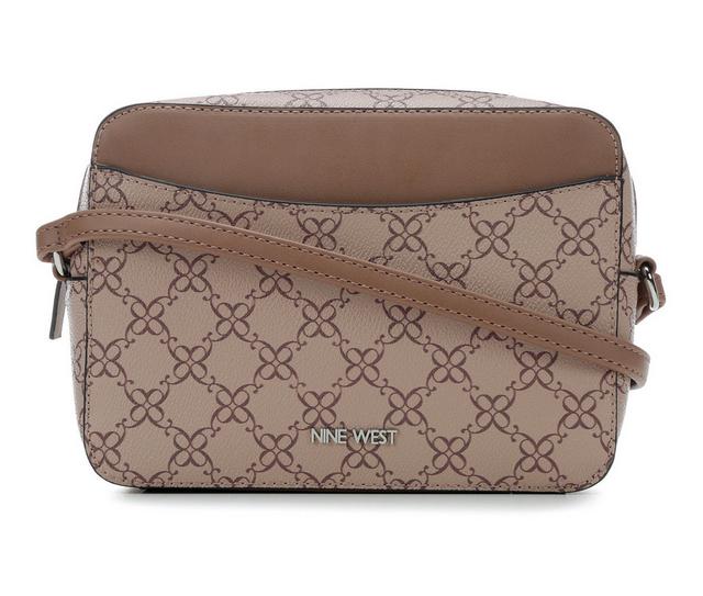 Nine West Calandra Camera Handbag in Rose Dust Logo color