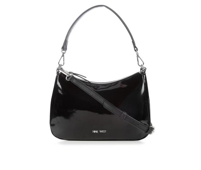 Nine West Rhea Crossbody Handbag in Black Shiny color