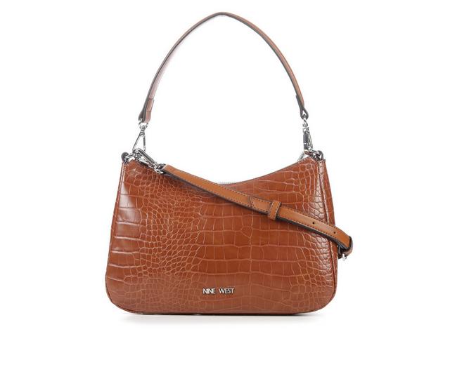 Nine West Rhea Crossbody Handbag in Saddle Tan color