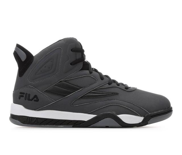 Men's Fila Dereverse Basketball Shoes in Grey/Black/Wht color