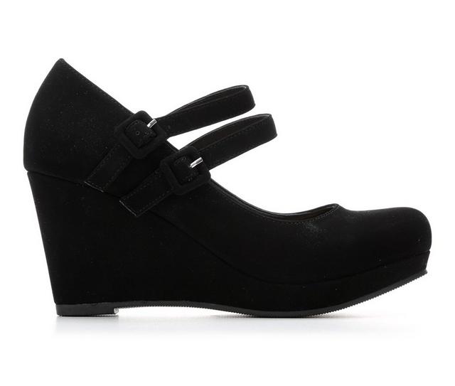 Women's Y-Not Margaret Wedges in Black Nub color