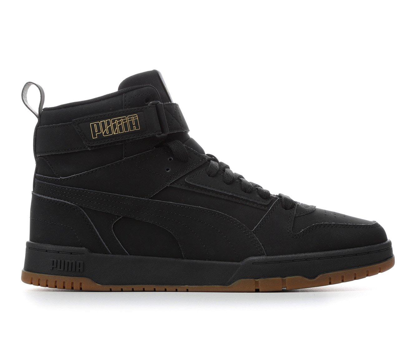 Black high top store puma shoes