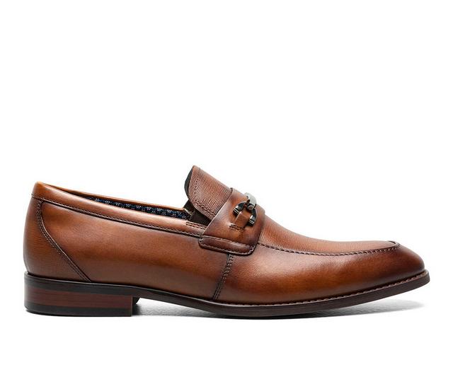 Men's Stacy Adams Kaylor Dress Loafers in Cognac color