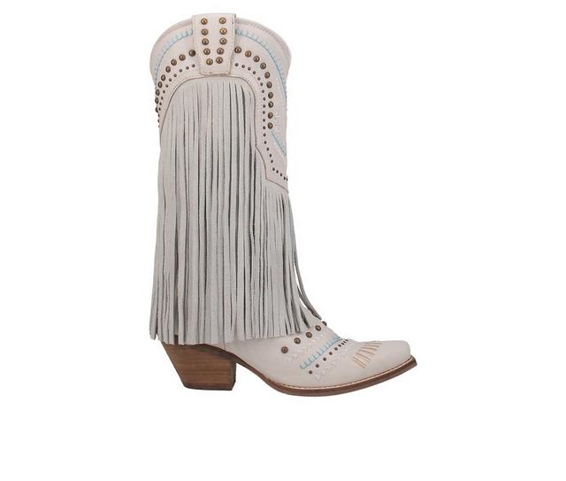 Women's Dingo Boot Gypsy Cowboy Boots in White color