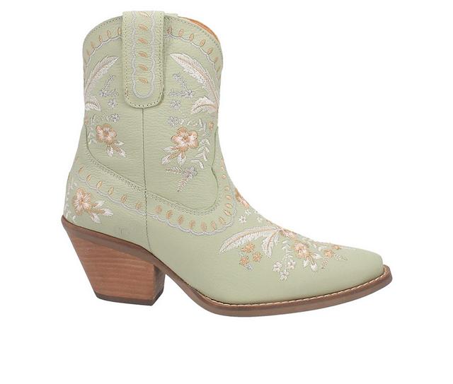 Women's Dingo Boot Primrose Cowboy Boots in Mint color