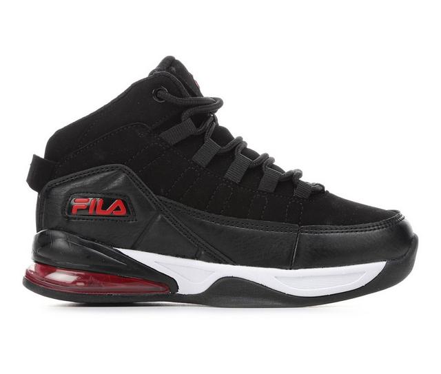 Boys' Fila Little Kid & Big Kid Activisor Viz Basketball Shoes in Blk/Red/Wht color