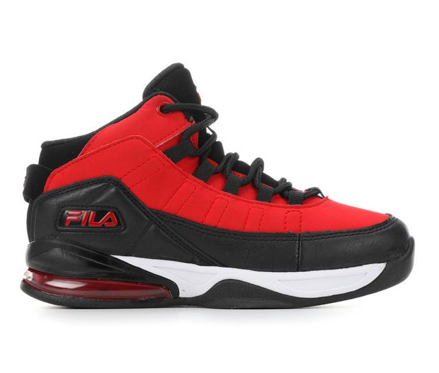 Boys' Fila Little Kid & Big Kid Activisor Viz Basketball Shoes in Red/Black/White color